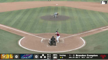 Brandon Compton homers (6) on a fly ball to right center field.
