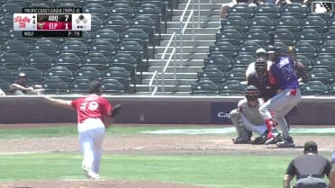 Charlie Condon singles on a ground ball to left fielder Nick Pratto. Zac Veen scores.