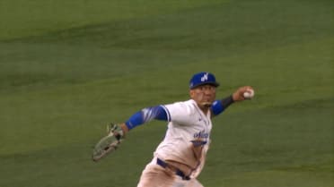 Ismael Munguia throws out Ronald Acuña Jr. at third