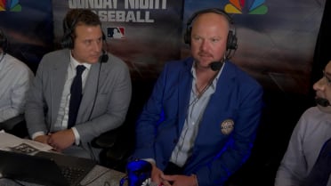 Jon Lester joins broadcasters in the booth