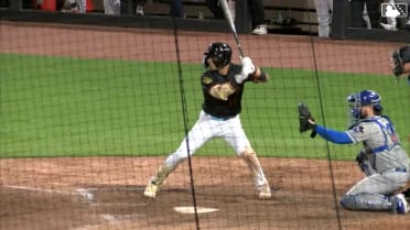 Andrew Fischer's first pro home run