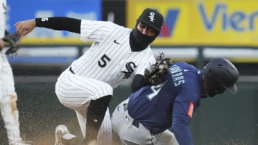 Leody Taveras out at second base after review