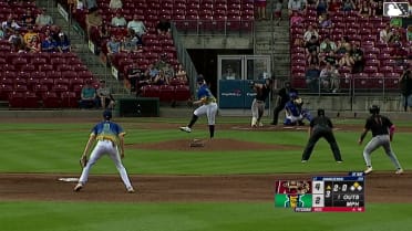 Josh Adamczewski homers (9) on a fly ball to center field. Andrew Fischer scores.