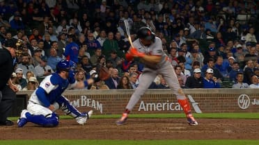 Willy Adames is hit by a pitch after review