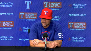 Skip Schumaker talks Ranger loss vs. Twins