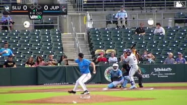 Antonio Jimenez homers (4) on a fly ball to left field.