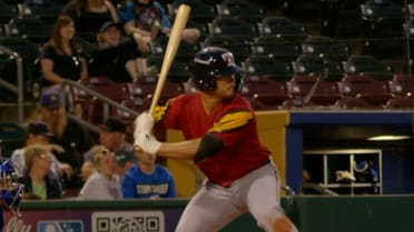 Max Anderson homers during a five-hit performance