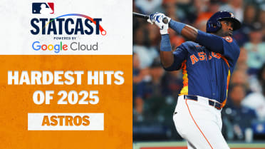 Astros’ Hardest Hits of 2025