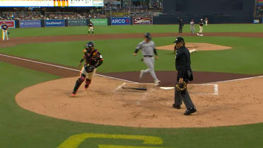 Chase Meidroth scores on error