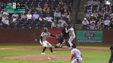 Enddy Azocar homers (6) on a line drive to left field. Antonio Anderson scores. Hudson White scores.
