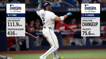 Yandy Díaz hammers two-run home run
