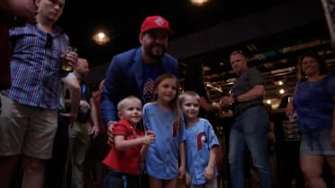 Kyle and Paige Schwarber host a block party 