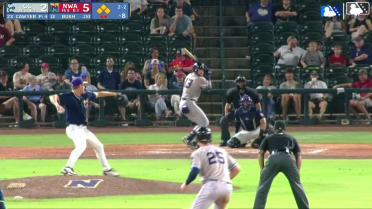 Will Bush singles on a ground ball to right fielder Alberto Rodriguez. Jax Biggers scores. Drew Brutcher scores. Trevor Austin to 3rd.