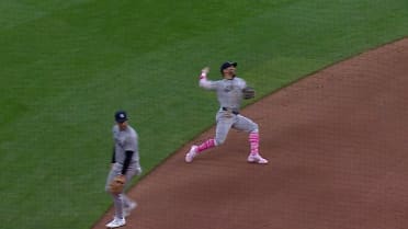 José Caballero's strong throw