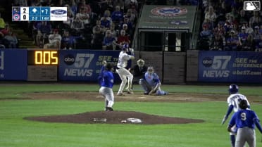 Caden Sorrell singles on a line drive to left fielder Zion Rose. Reginald Preciado scores.