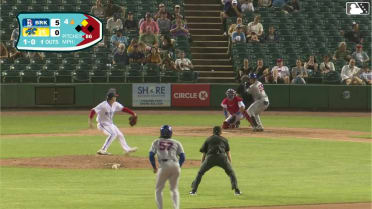 Mitch Voit homers (7) on a line drive to right center field. Jamari Baylor scores.