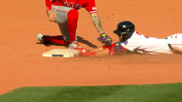 Eli White out at second after review, call stands