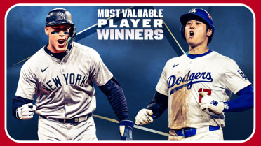 Aaron Judge and Shohei Ohtani react to winning MVPs 