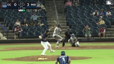 Will Bush homers (13) on a fly ball to right center field.