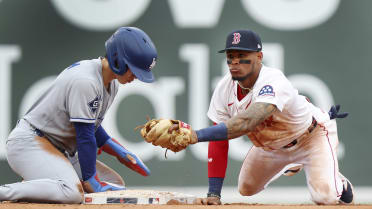 Ceddanne Rafaela completes a great double play