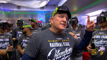 Pat Murphy's clubhouse speech after WS clinch