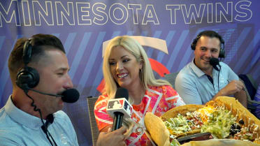Twins booth eats nachos for Trevor Plouffe's birthday