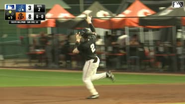 Giants No. 6 prospect Dakota Jordan's two-run homer