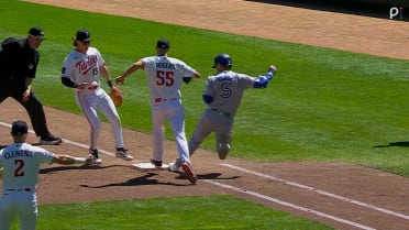 Daulton Varsho's impressive scoring bunt