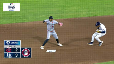 Chandler Simpson out at second after review 