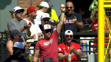 Fan makes terrific catch