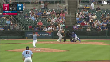 Sean Keys homers (7) on a fly ball to right field.