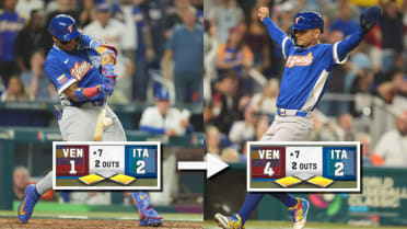 Venezuela scores three in the 7th to take the lead