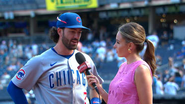 Dansby Swanson on his two-run homer, Cubs' series win