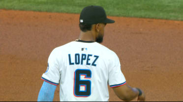 Otto Lopez's first putout at shortstop