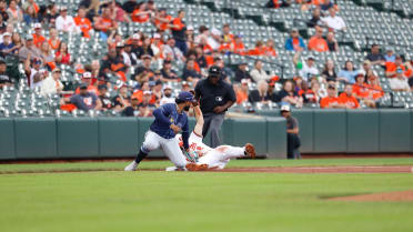 Rays get Gunnar Henderson at third base after review