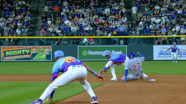 Bernabel's throw beats Suzuki, call confirmed