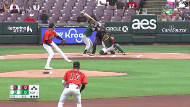 Charles Davalan's leadoff home run
