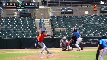Luis Cova homers (1) on a fly ball to left center field. Julio Henriquez scores.