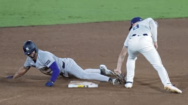 José Caballero is caught stealing after review
