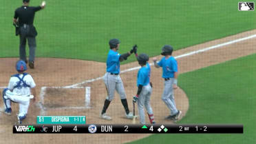 Angelo DiSpigna hits his first professional home run