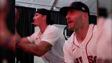 Jarren Duran, Trevor Story play Pop-A-Shot