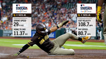 Fernando Tatis Jr. sprints 29 feet per second