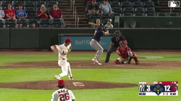 Tirso Ornelas homers (14) on a fly ball to right center field.