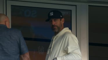 Jets Quarterback Aaron Rodgers attends Yankee game