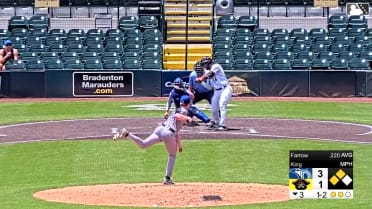 Johnny King's seventh strikeout