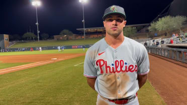 Dante Nori on inside-the-park homer in Fall League