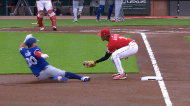 Alejandro Kirk ruled out at third after review