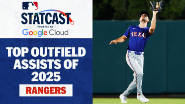 Rangers' Top 5 outfield assists of 2025