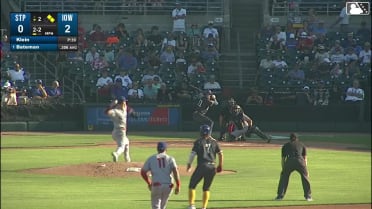 Brett Bateman triples (2) on a fly ball to center fielder Kyler Fedko. James Triantos scores. Scott Kingery scores.