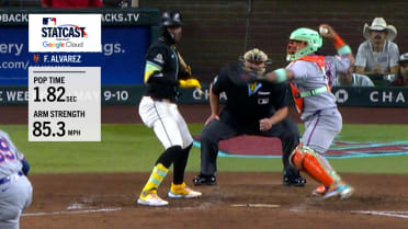 Francisco Alvarez's 85.3 mph throw